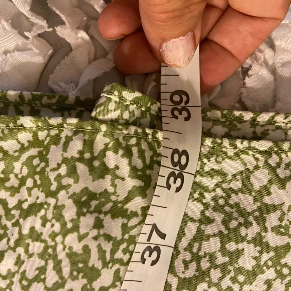 Abercrombie & fitch Medium green white ladies spaghetti strap maxi dress